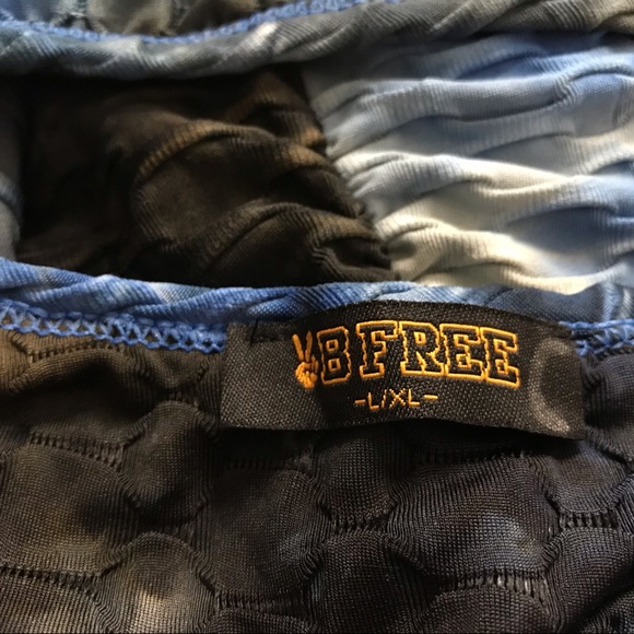 Bfree Jumper Tie Dye Criss Cross back Bodysuit L - Picture 3 of 5